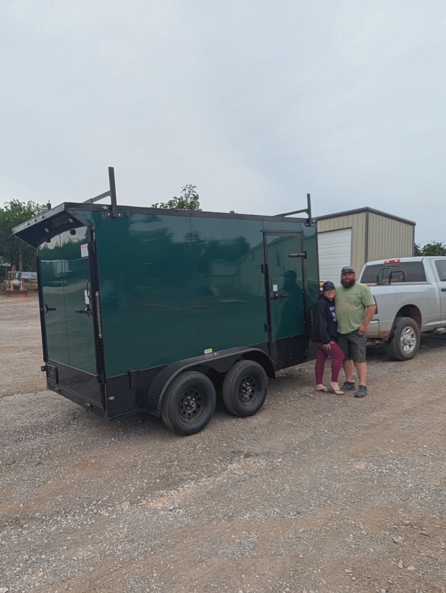 Blaine's Drains & Plumbing service trailer in Guthrie, Oklahoma